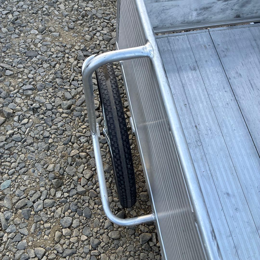 アルミ製 リヤカー 荷物運搬用 シルバー