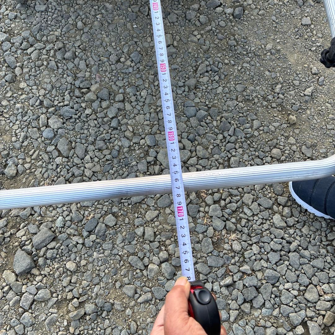 アルミ製 リヤカー 荷物運搬用 シルバー