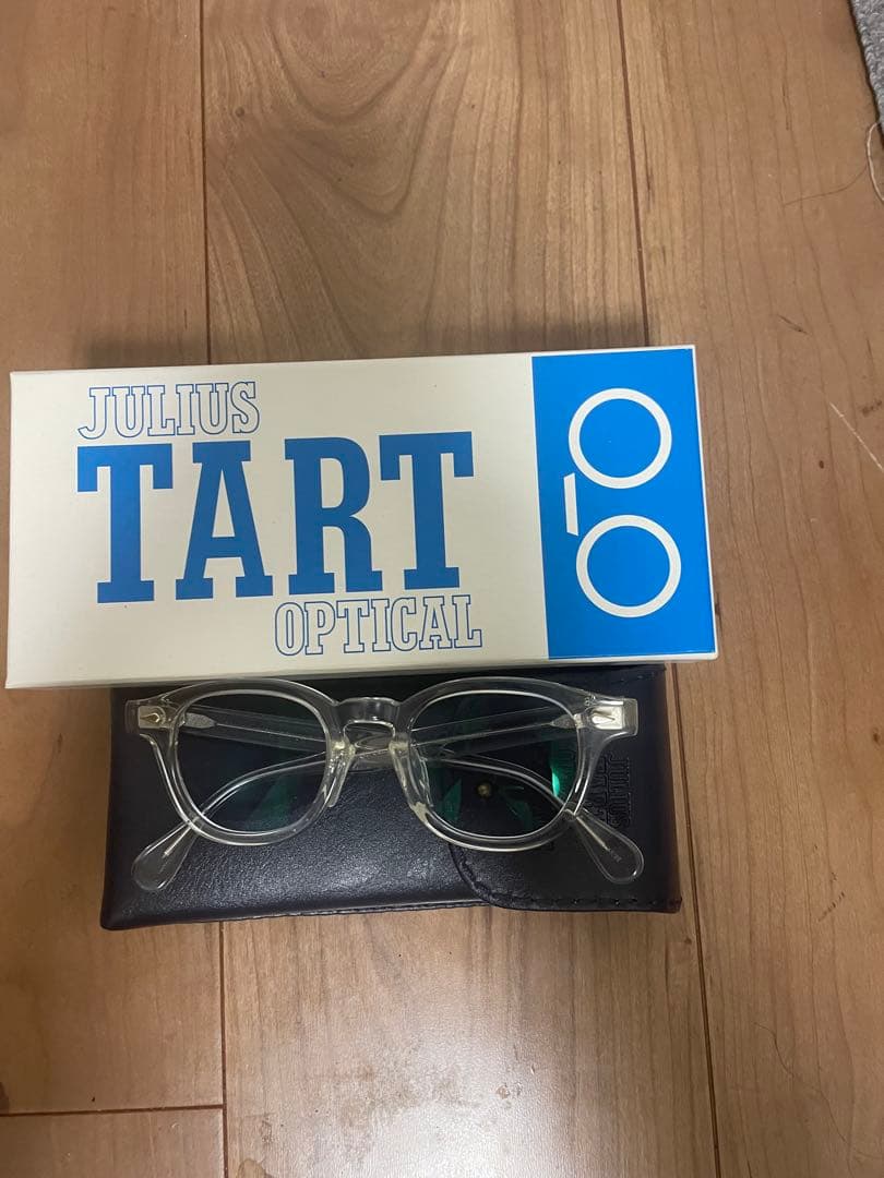 JULIUS TART OPTICAL 46-22 クリアメガネ