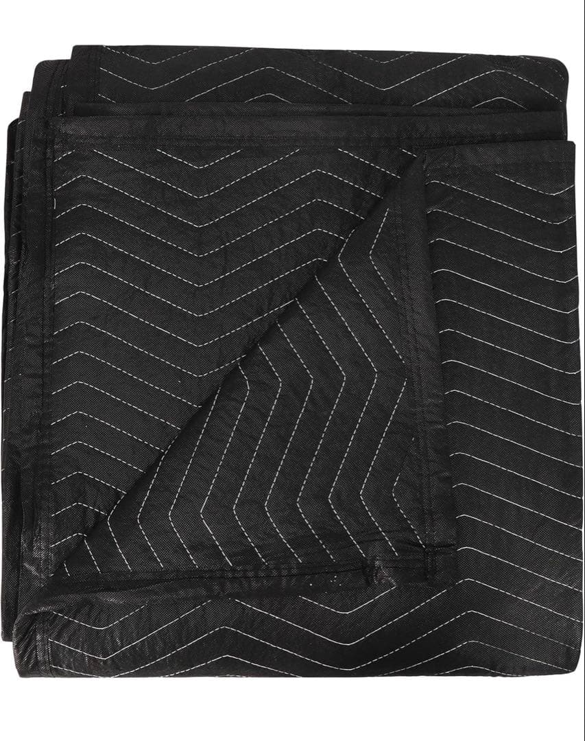 引越し用養生毛布 202×182cm 12枚＋肩ベルト付+ マットレス保護カバー