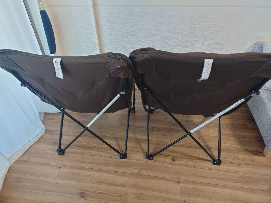 NITOR Iニトリ バタフライチェア2脚セット 折りたたみ ヴィンテージ調