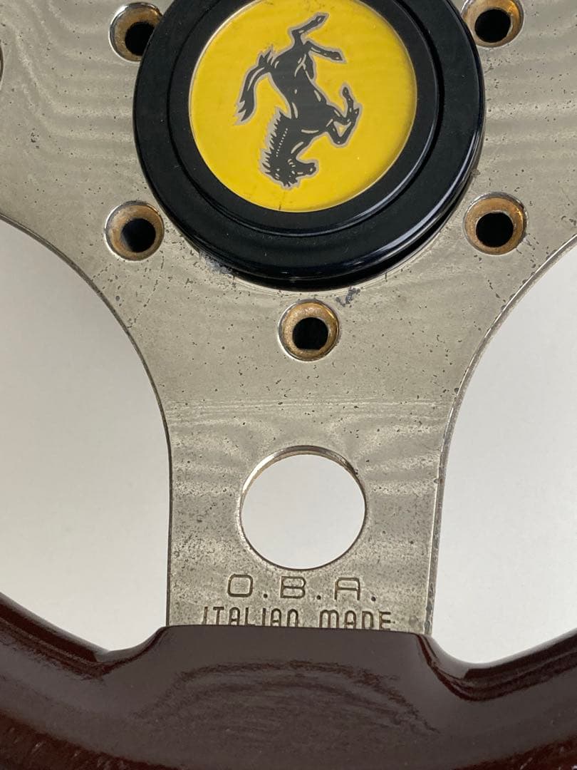 完全オリジナル‼️小径ステアリング‼️23π‼︎街道レーサー‼️OBAスポークベース‼️