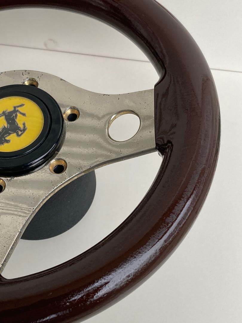 完全オリジナル‼️小径ステアリング‼️23π‼︎街道レーサー‼️OBAスポークベース‼️