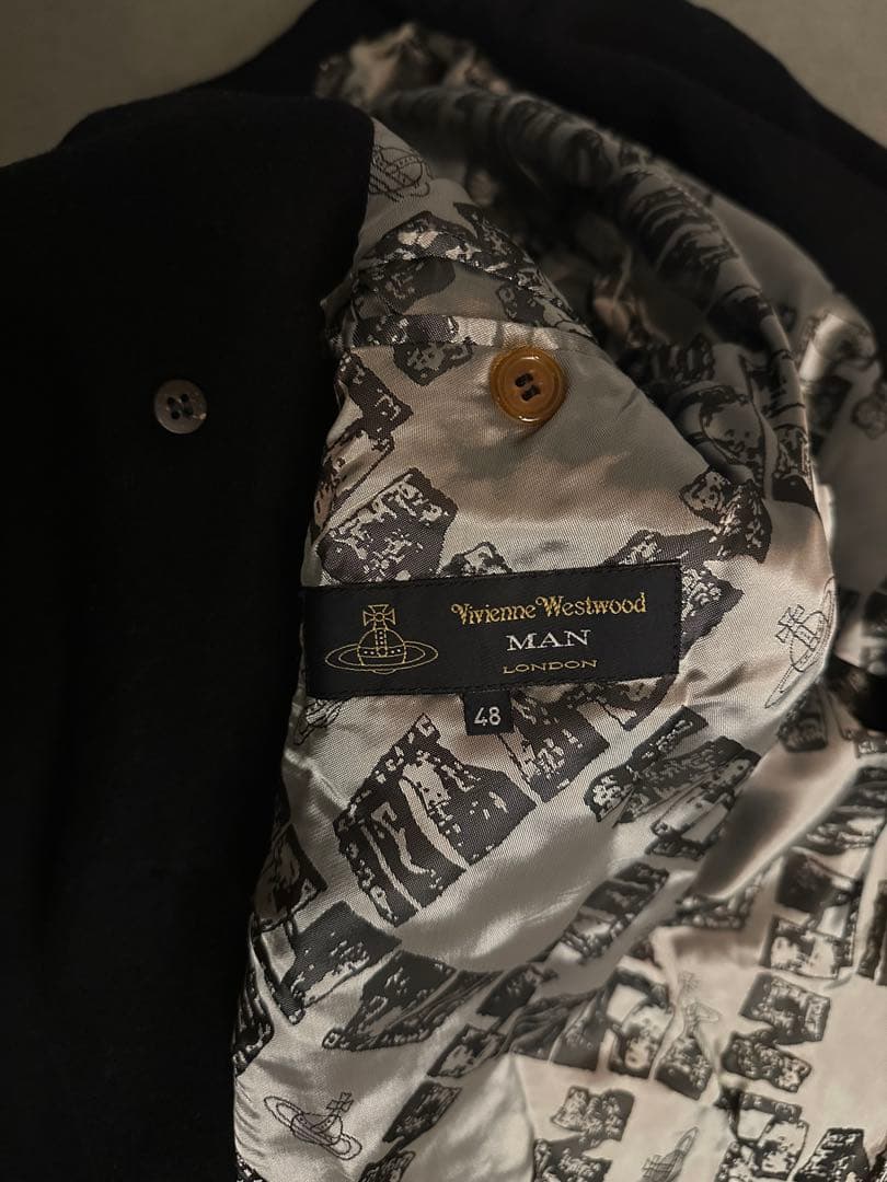 Vivienne Westwood 黒 ダブルブレスト ウールコート