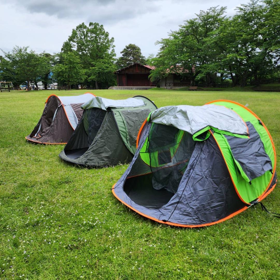 送料無料! 1秒テント テント アウトドア キャンプ BBQ オレンジ&グレー