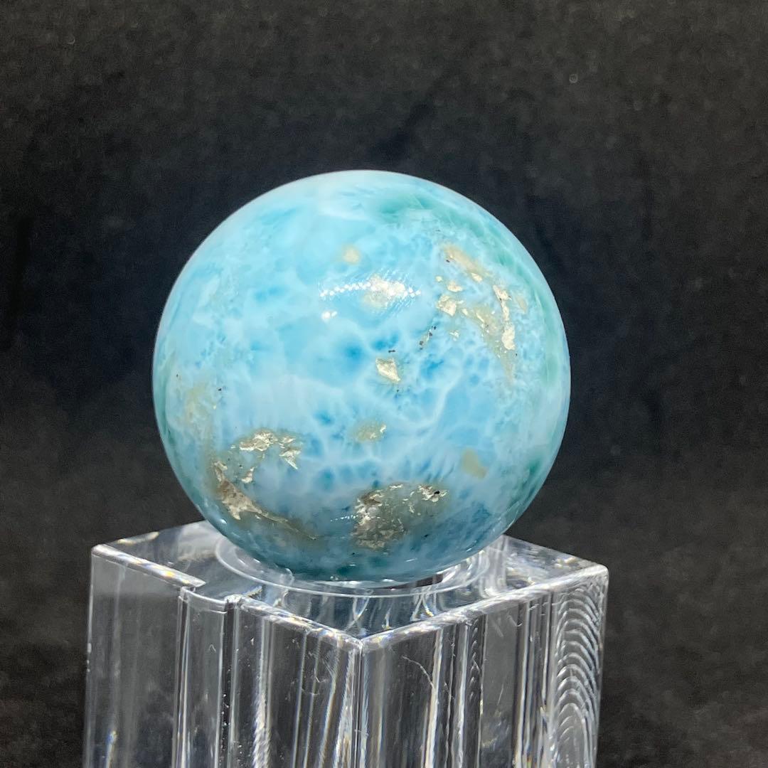 美品 ラリマー スフィア 大玉 丸玉 34mm 59.4g天然石 パワーストーン