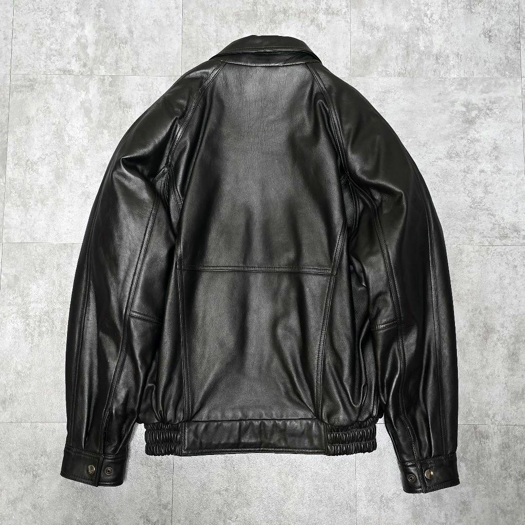 00s 【archive 】羊革 レザージャケット A-2型 M 中綿 ブラック