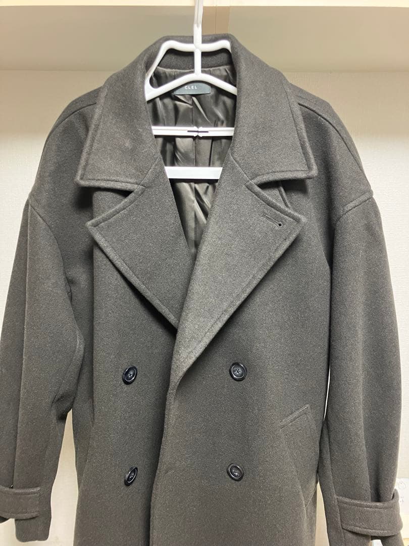 CLEL】ダブルチェスターコート Mサイズ 24AWダークブラウン