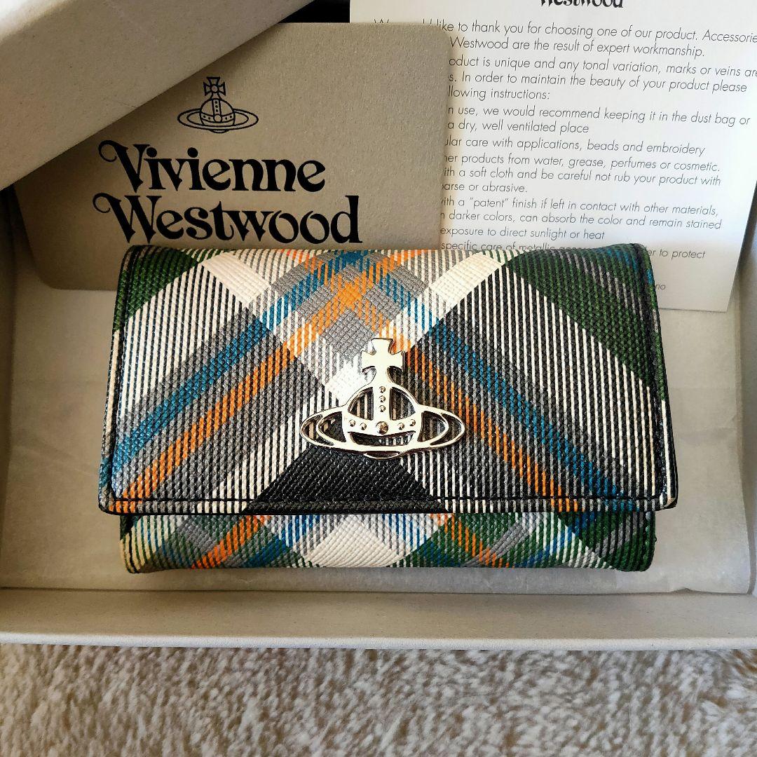 新品未使用箱付き ヴィヴィアンウエストウッド 4連 キーケース タータンチェック