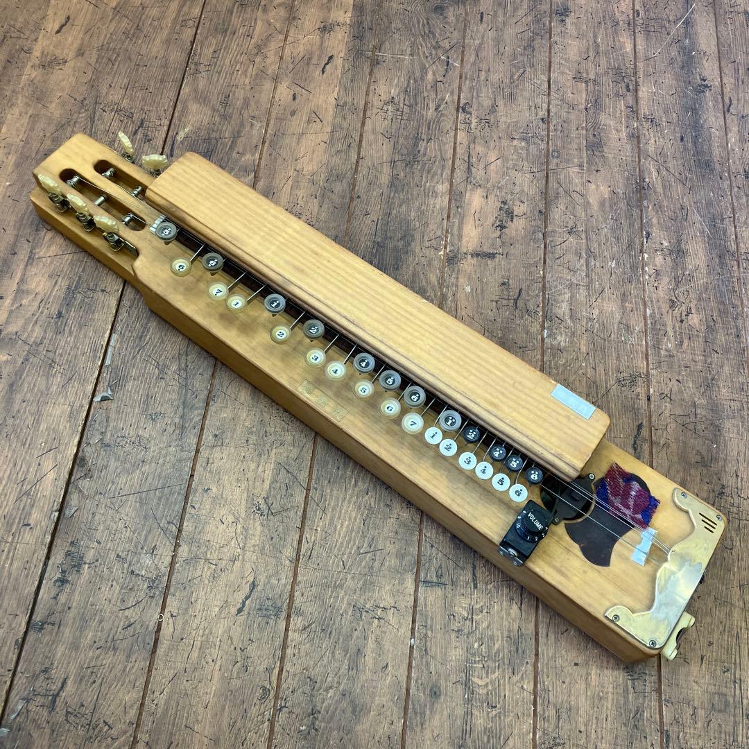 昭和レトロ 木製 琴電流 大正琴 電気大正琴 敷島 弦楽器 和楽器 琴