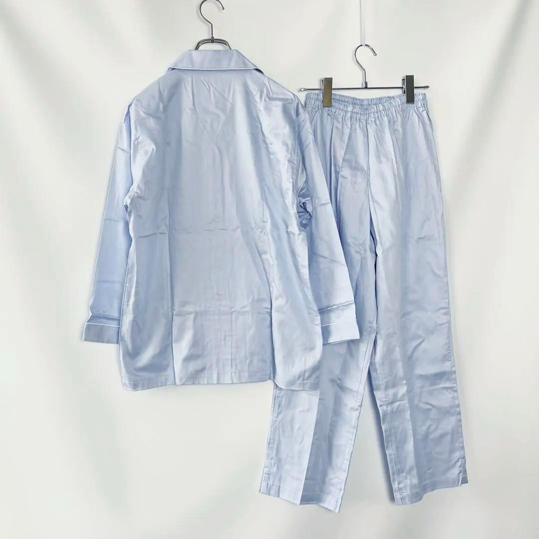 【未使用】睡眠科学 ワコール パジャマ ナイトウェア 長袖長ズボン 水色系 M