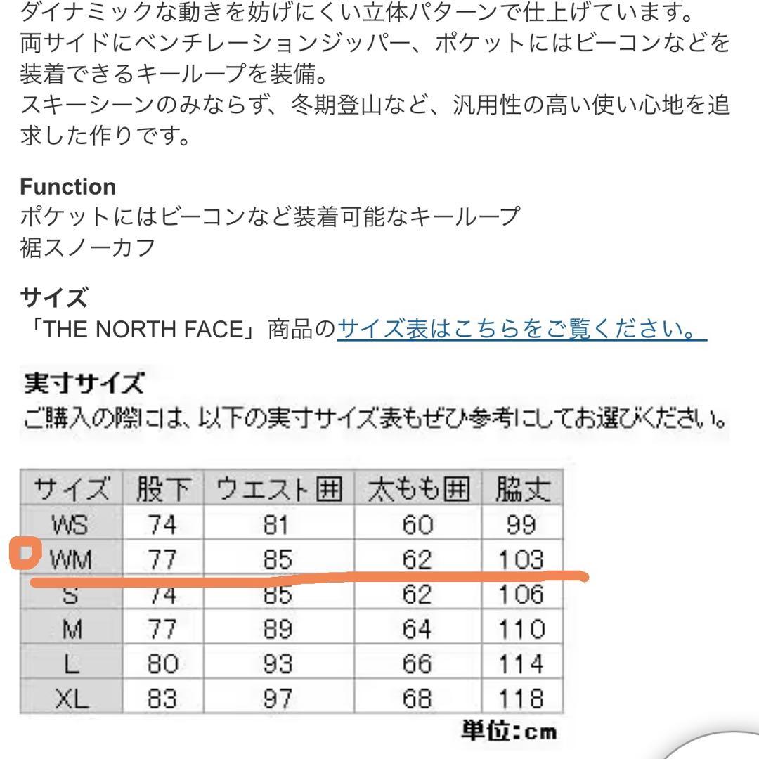 ノースフェイス　スキーウエア　スノボウエア