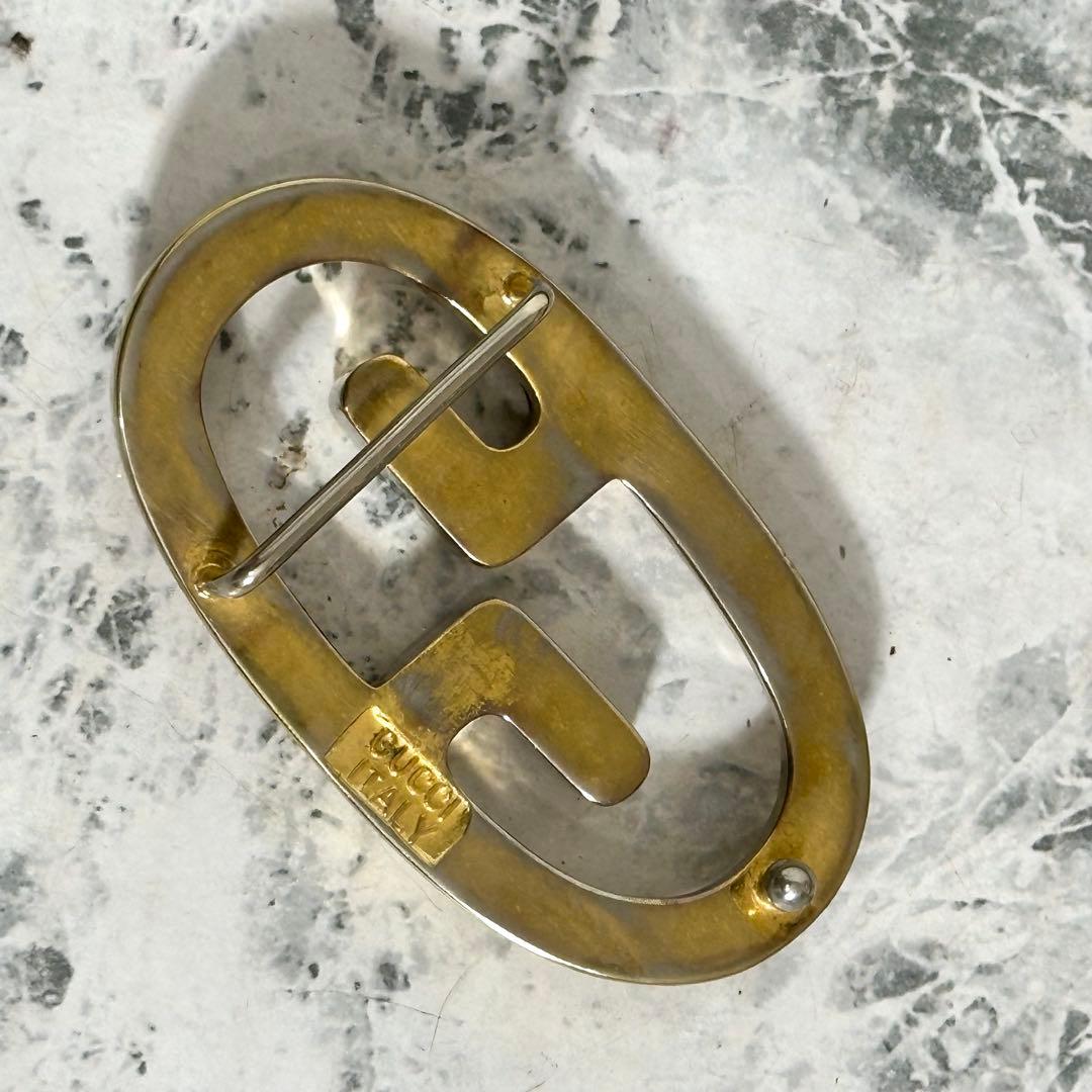 ⭐️美品⭐️GUCCI ゴールドバックル　オールドグッチ　70s ヴィンテージ