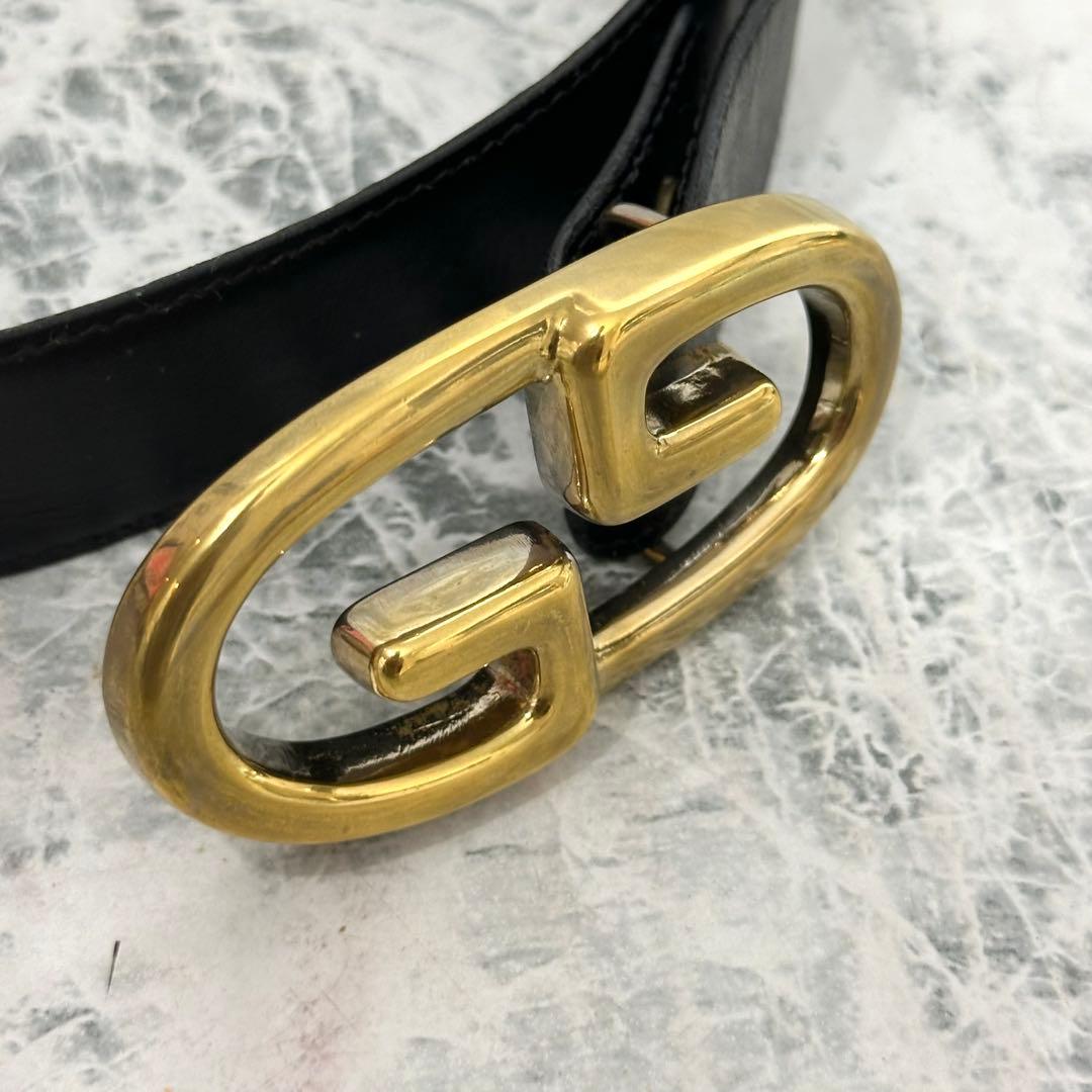⭐️美品⭐️GUCCI ゴールドバックル　オールドグッチ　70s ヴィンテージ