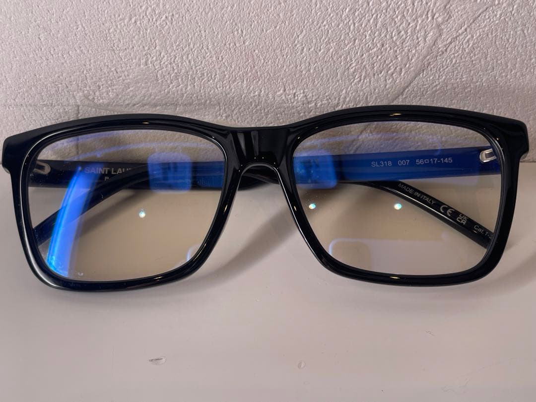 【極美品】SAINT LAURENT PARIS メガネフレーム　ブラック