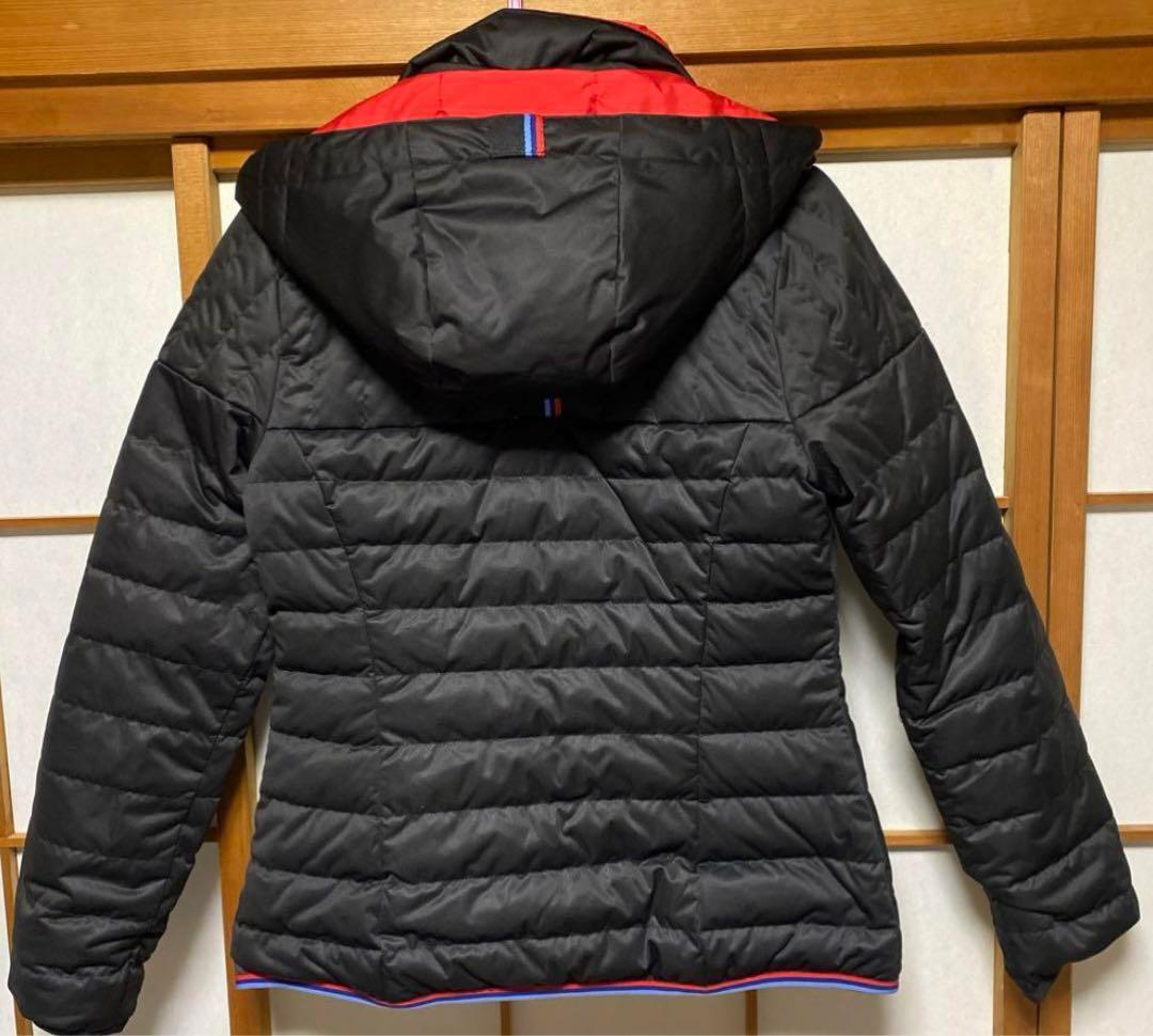 リバーシブルBMW 赤黒ダウンジャケット新品タグ付き子供160cm-レディースM