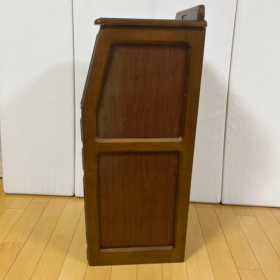 木製　ライティングビュロー　電話台　FAX台　ビューロー　サイドチェスト