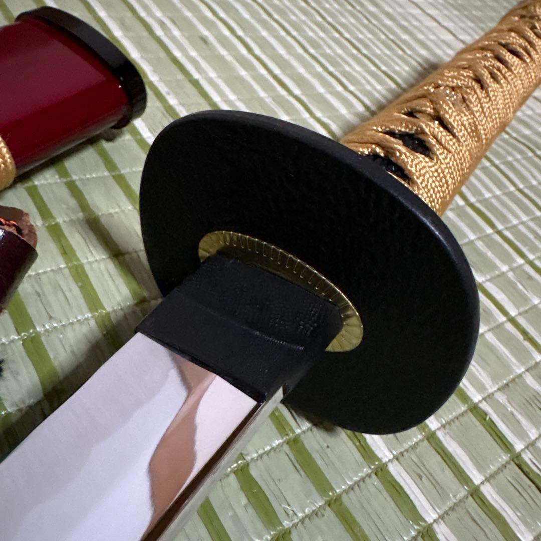 模造刀　模擬刀　武士　侍　伝統工芸　剣　ソード　太刀　小太刀　鞘　鍔　赤　朱色