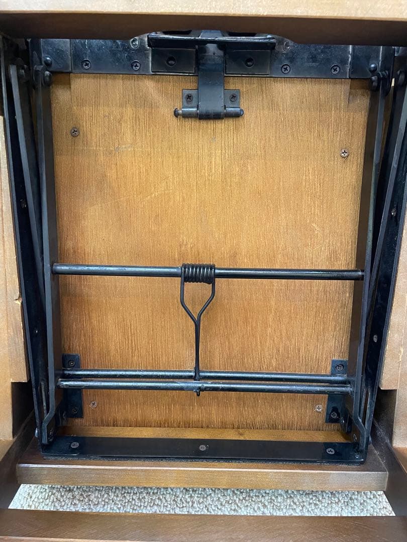 ピアノ 椅子 ITO トムソン 背付き 高低 中古　イス　木目