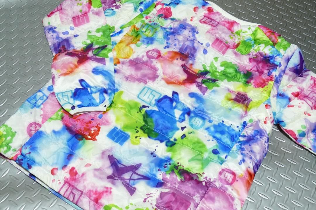 ★新品★ラウドマウス★2wayハイブリッドダウンブルゾン★L★スプラッシュネオン