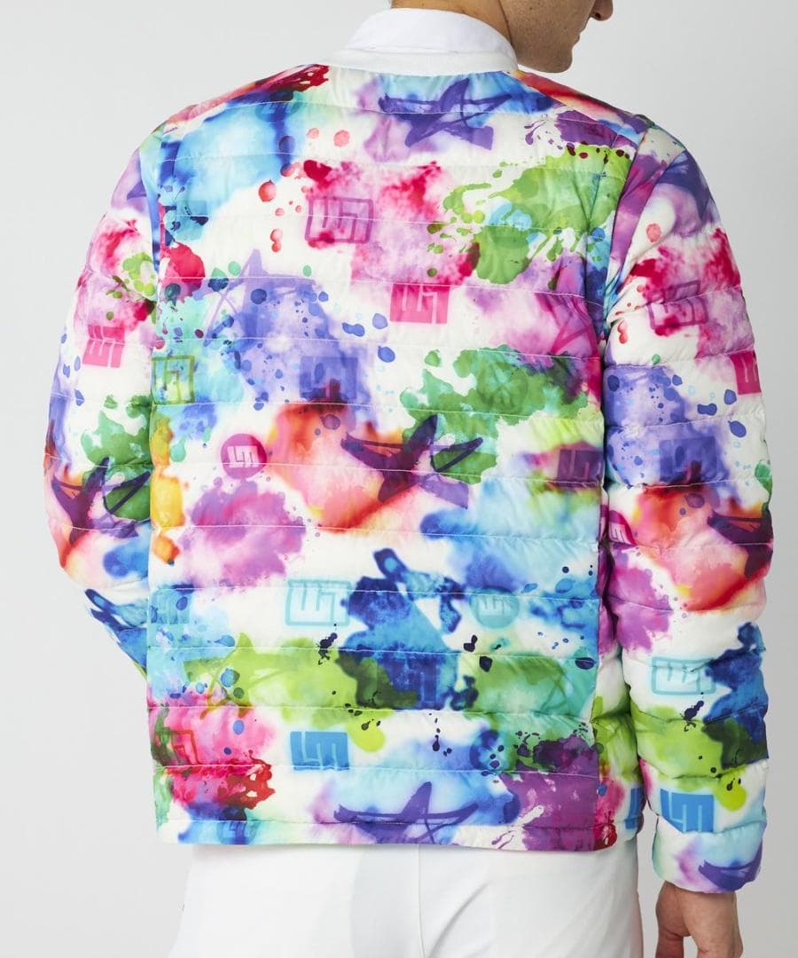 ★新品★ラウドマウス★2wayハイブリッドダウンブルゾン★L★スプラッシュネオン