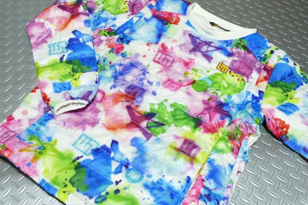 ★新品★ラウドマウス★2wayハイブリッドダウンブルゾン★L★スプラッシュネオン