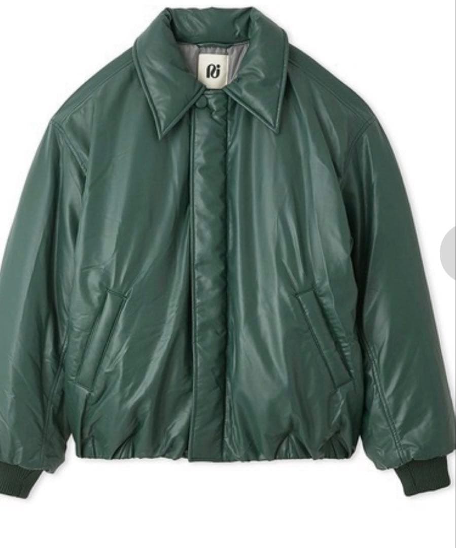 【null. 】PUFFYエコレザーブルゾン