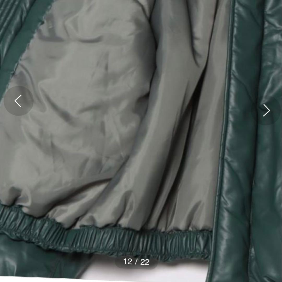 【null. 】PUFFYエコレザーブルゾン