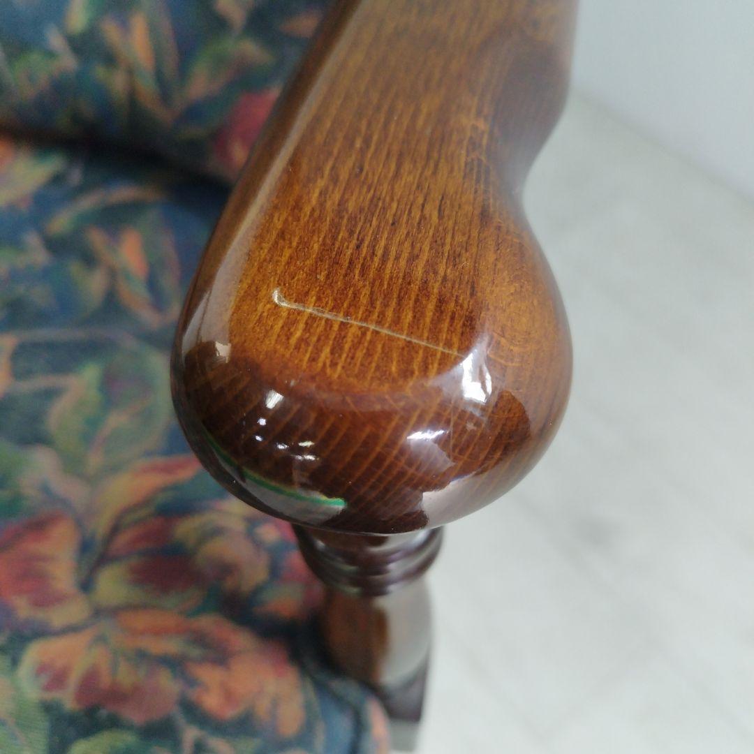 ④【カリモク】コロニアル アームチェアー キャスター付