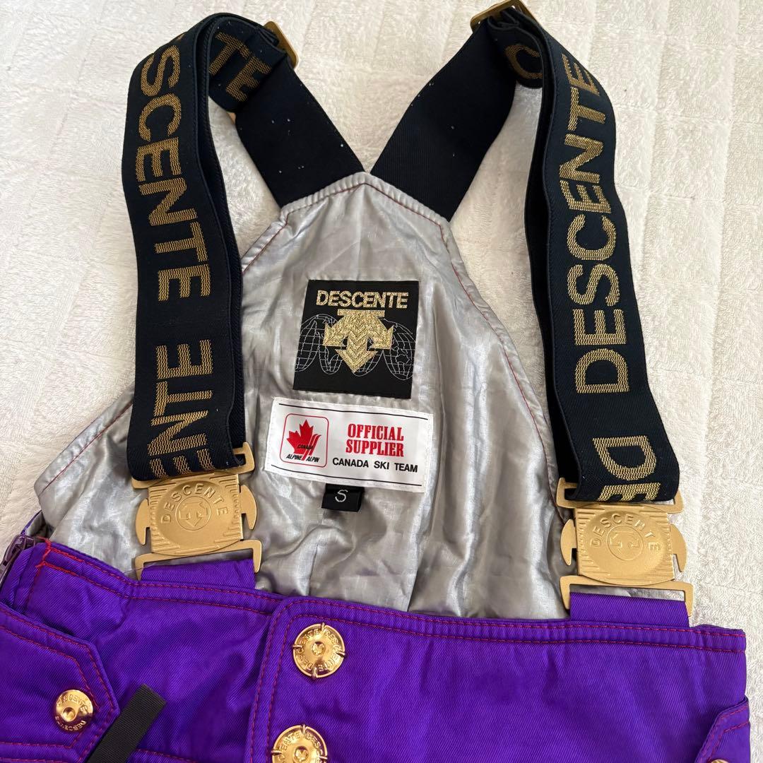 DESCENTE CANADA SKI TEAM スキーウェア上下 Sパープル系