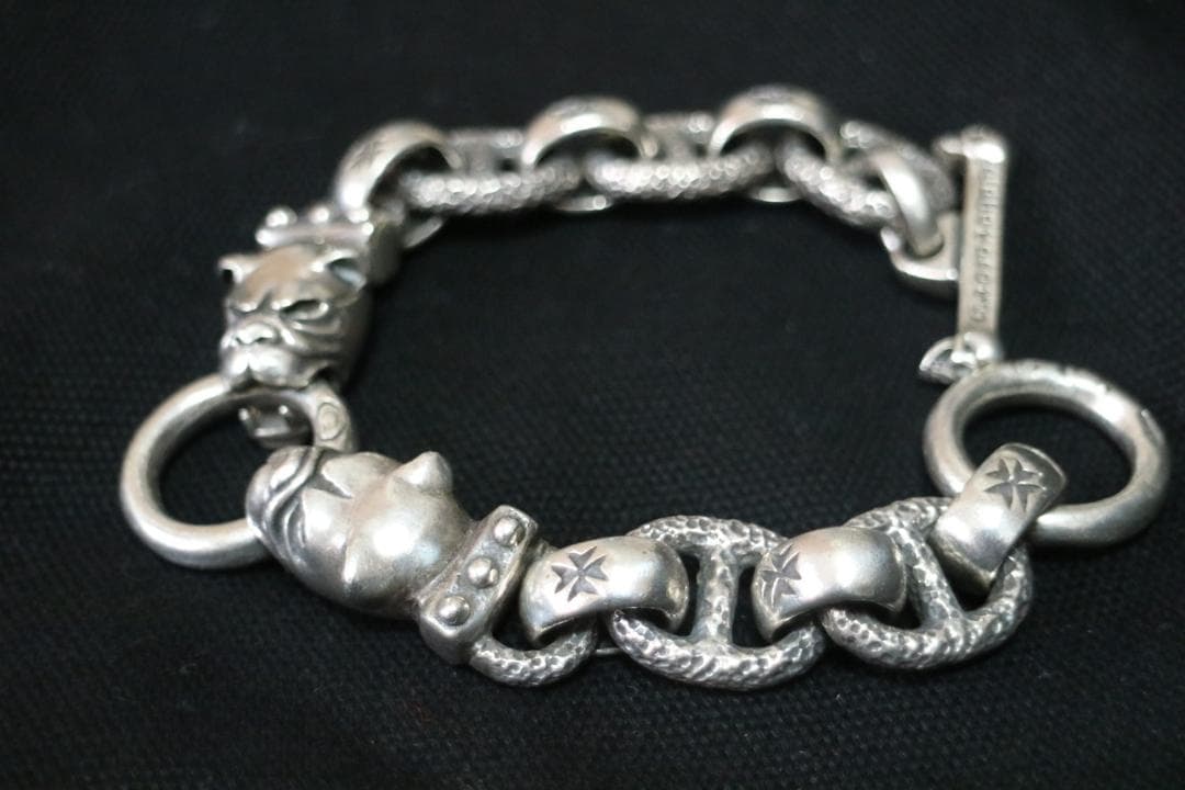 ガボール　ブルドックシルバーブレスレット