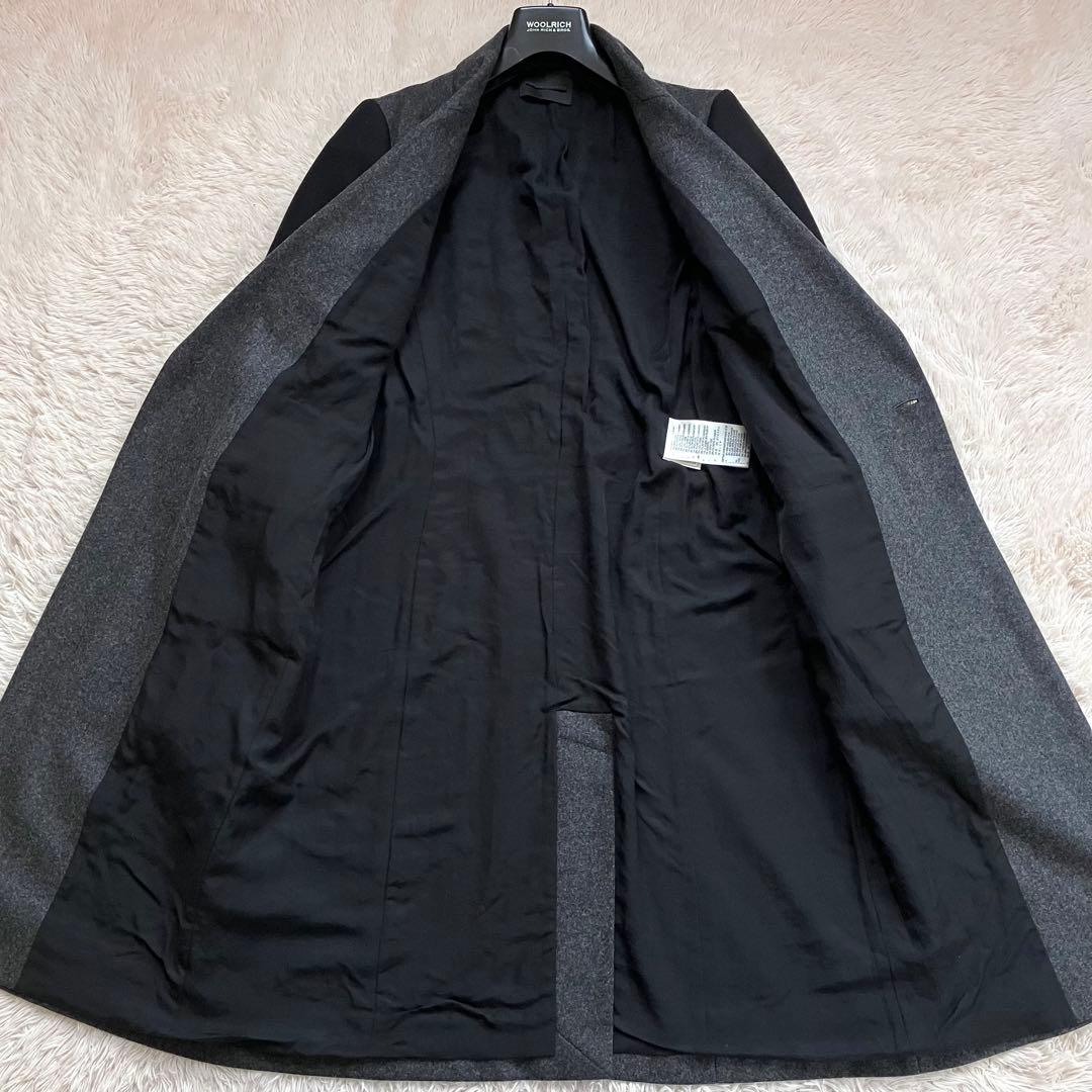 ✨カシミヤ✨極美品 DISELディーゼルブラックゴールド チェスター