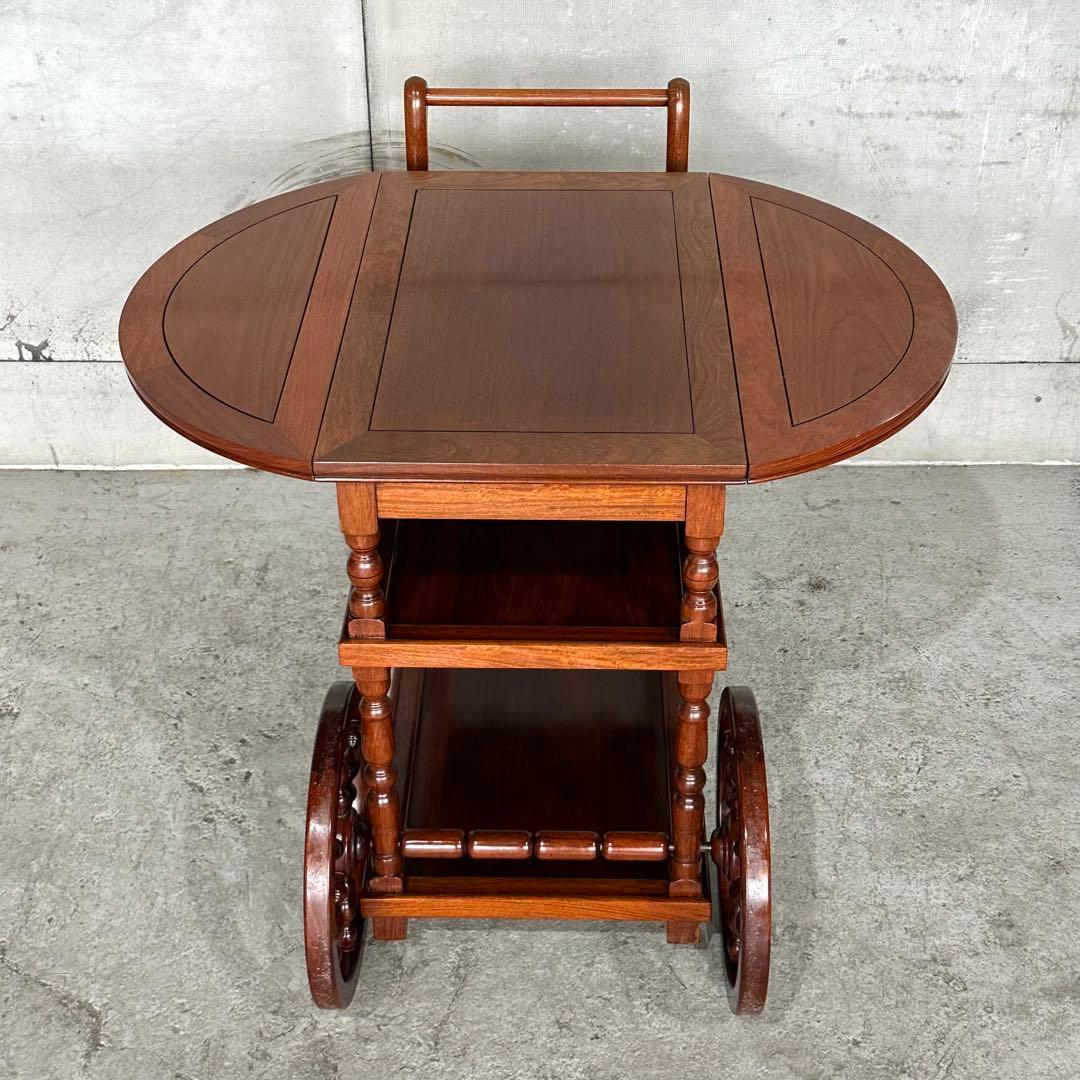 ✦ミッドセンチュリー✦ローズウッド製バーカート キッチンワゴン