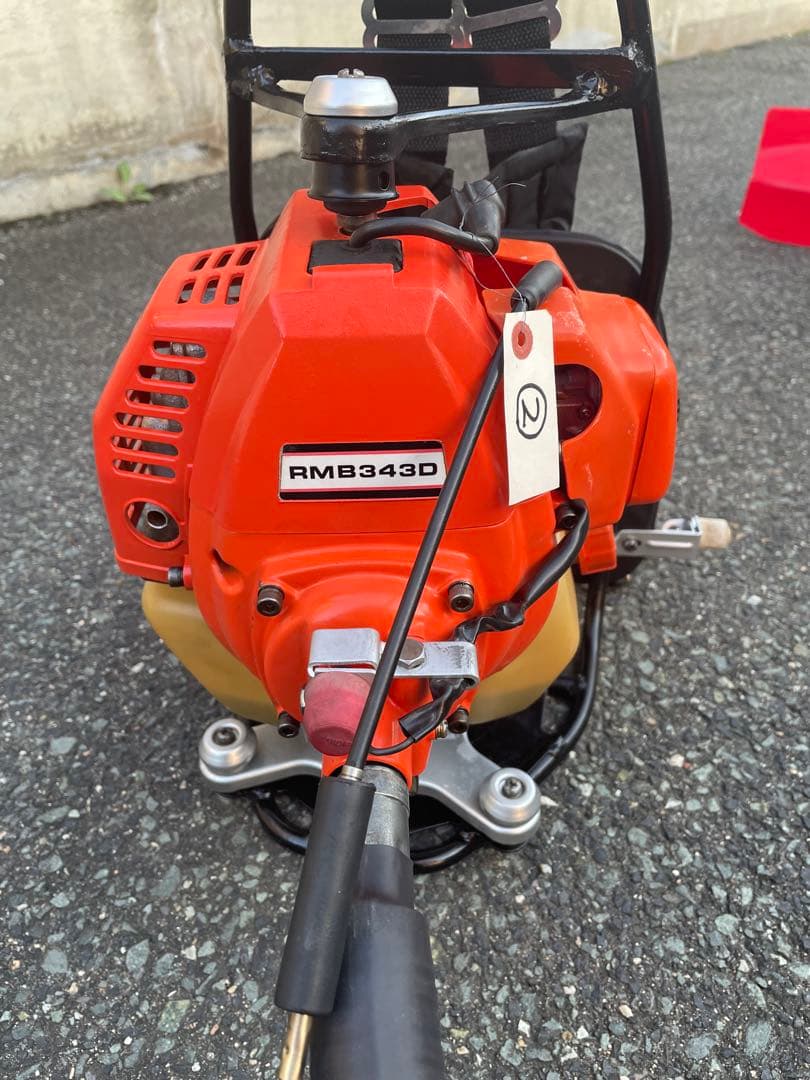 本格プロ仕様‼️完全整備‼️共立 RMB343Dエンジン刈払機 背負式 大排気量‼️②