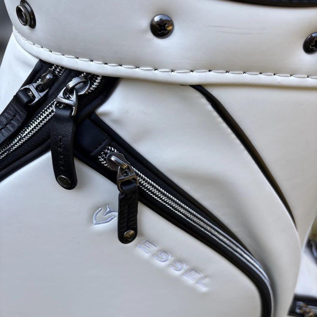 Vessel キャディバッグ ホワイト/ブラックLux Cart JP 9型