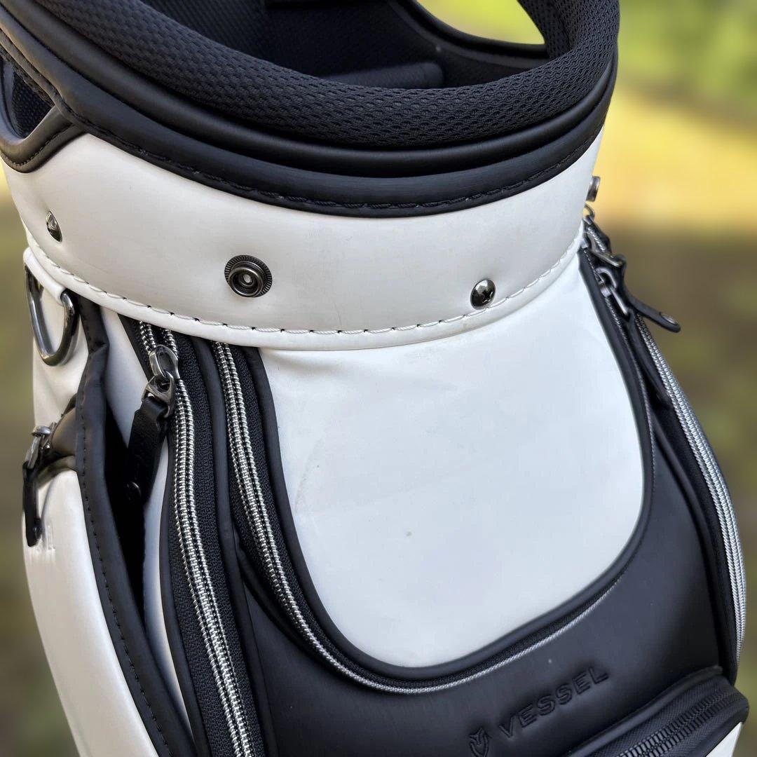 Vessel キャディバッグ ホワイト/ブラックLux Cart JP 9型
