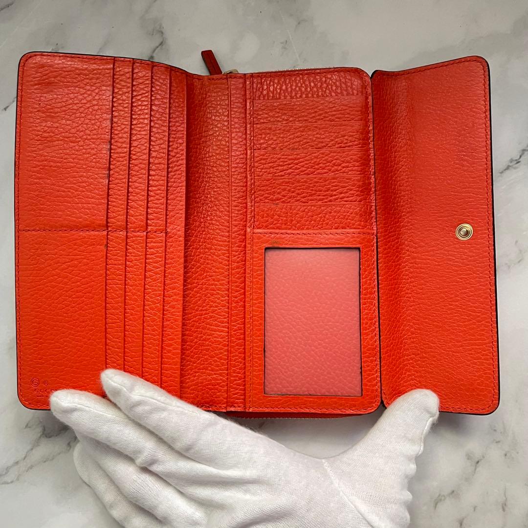 グッチ　GUCCI 財布　長財布　GG ラウンドファスナー　0107-⑤