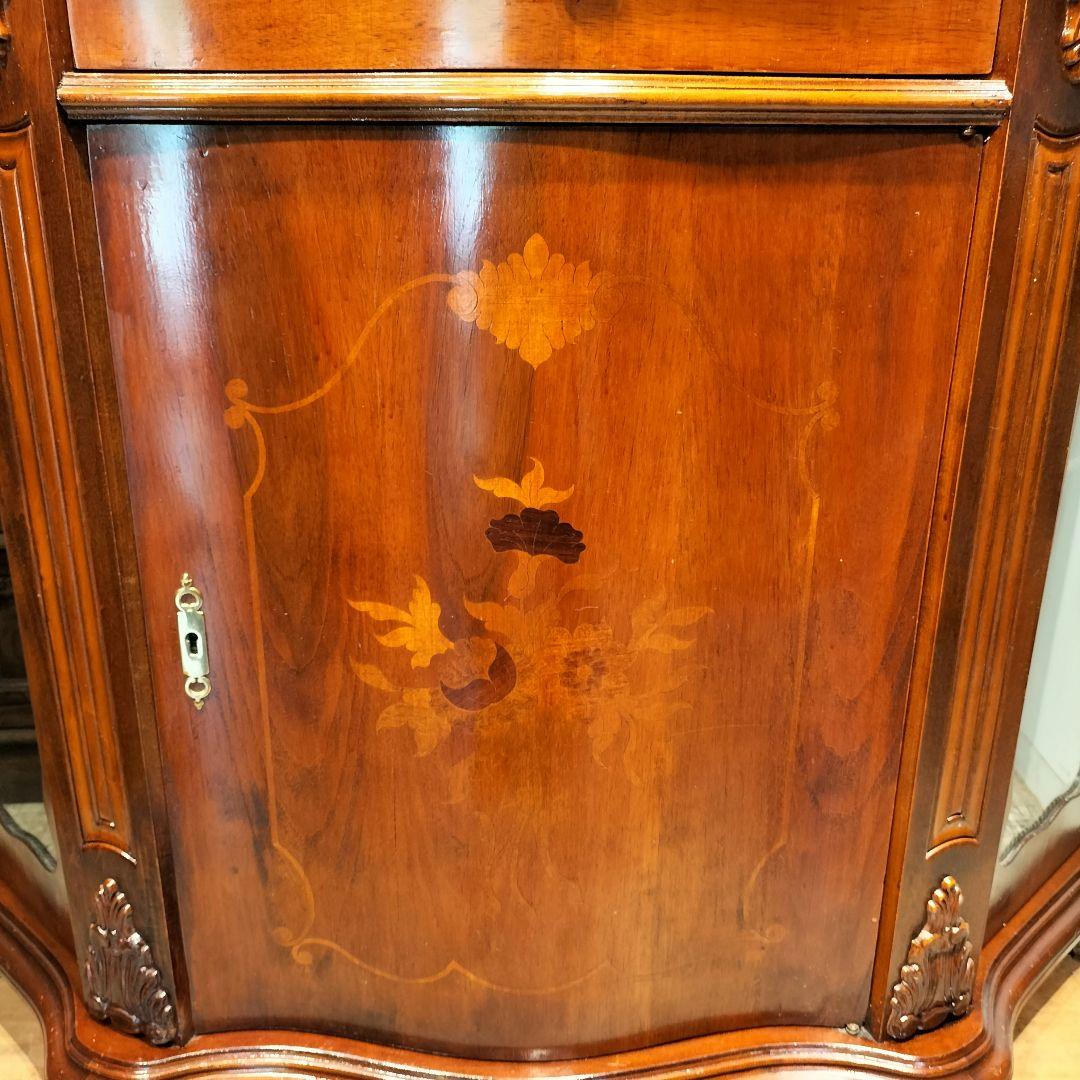 M♢年末Sale東名 象嵌 アンティーク サイドボード リプロ 大理石