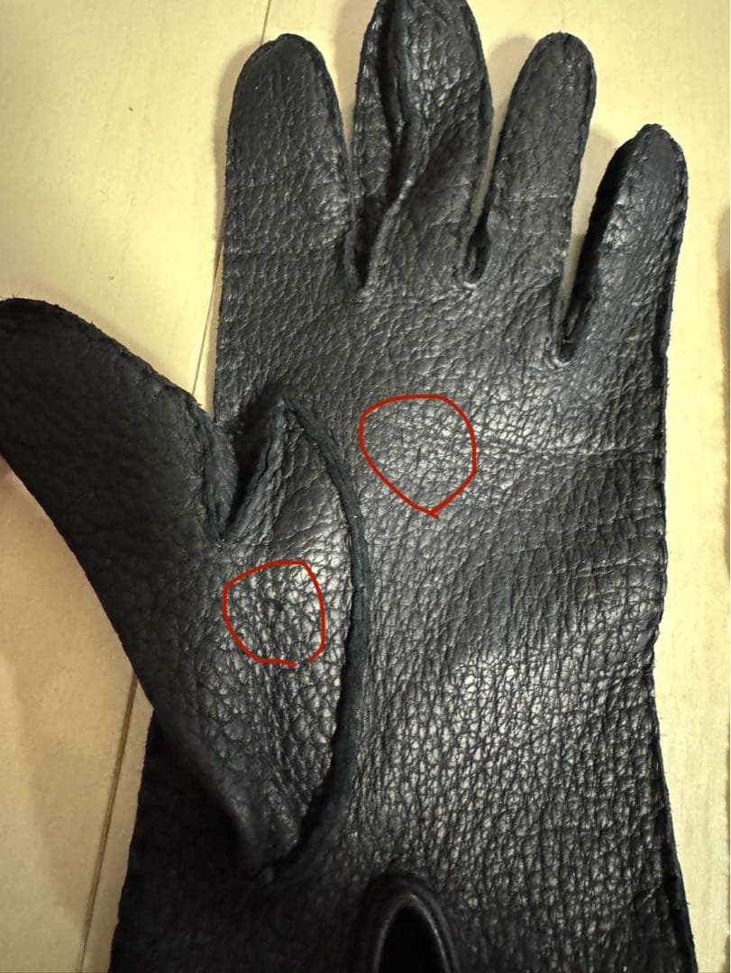 六*)様 DENTS デンツ　ペッカリー　グローブ　アンライニング　サイズ7 手