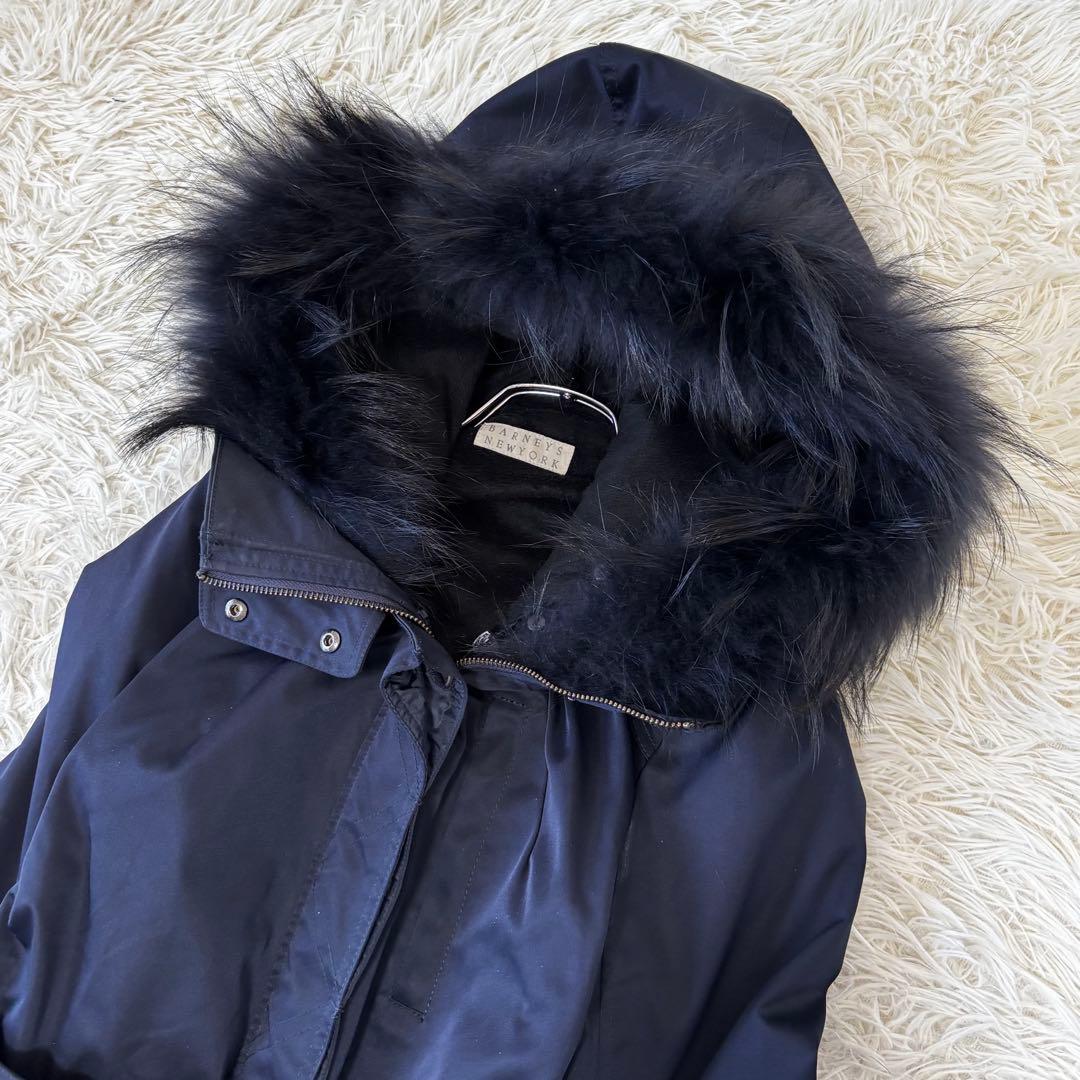 BARNEYS NEWYORK ✨5way撥水モッズコート　ベルテッド　ファー