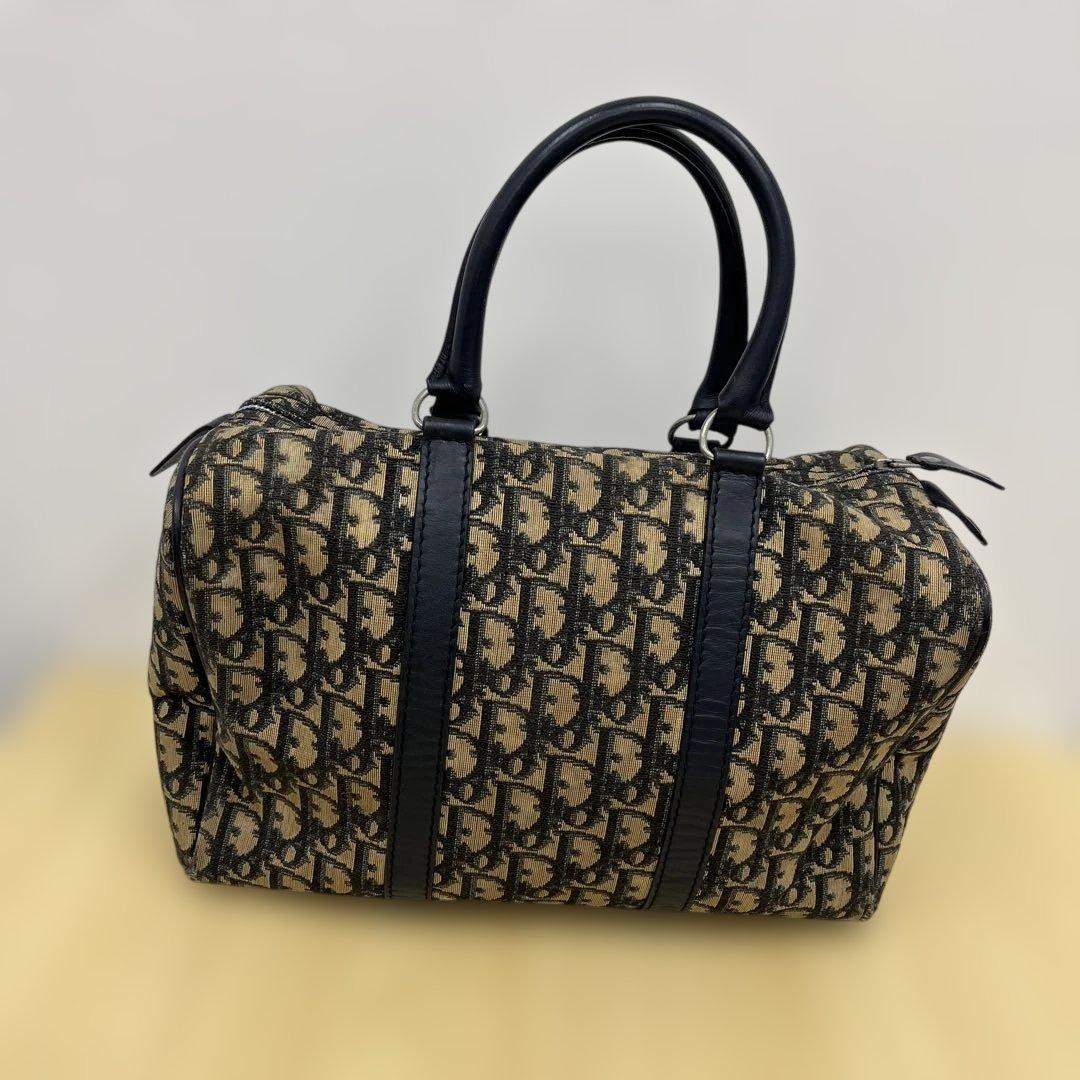 希少 Christian Dior トロッター ミニボストンバッグ 90s