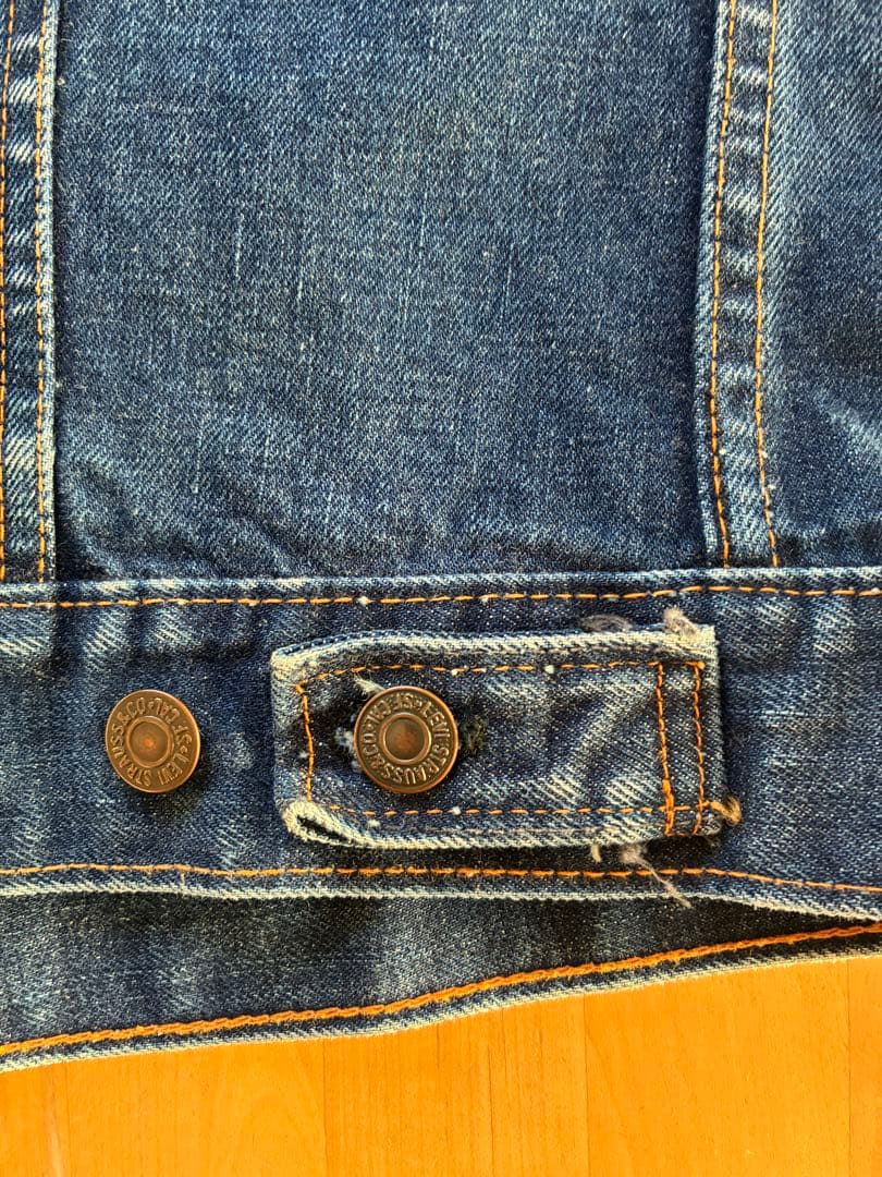 60s〜70s Levi's 70505 bige 42 デニムジャケット　美品