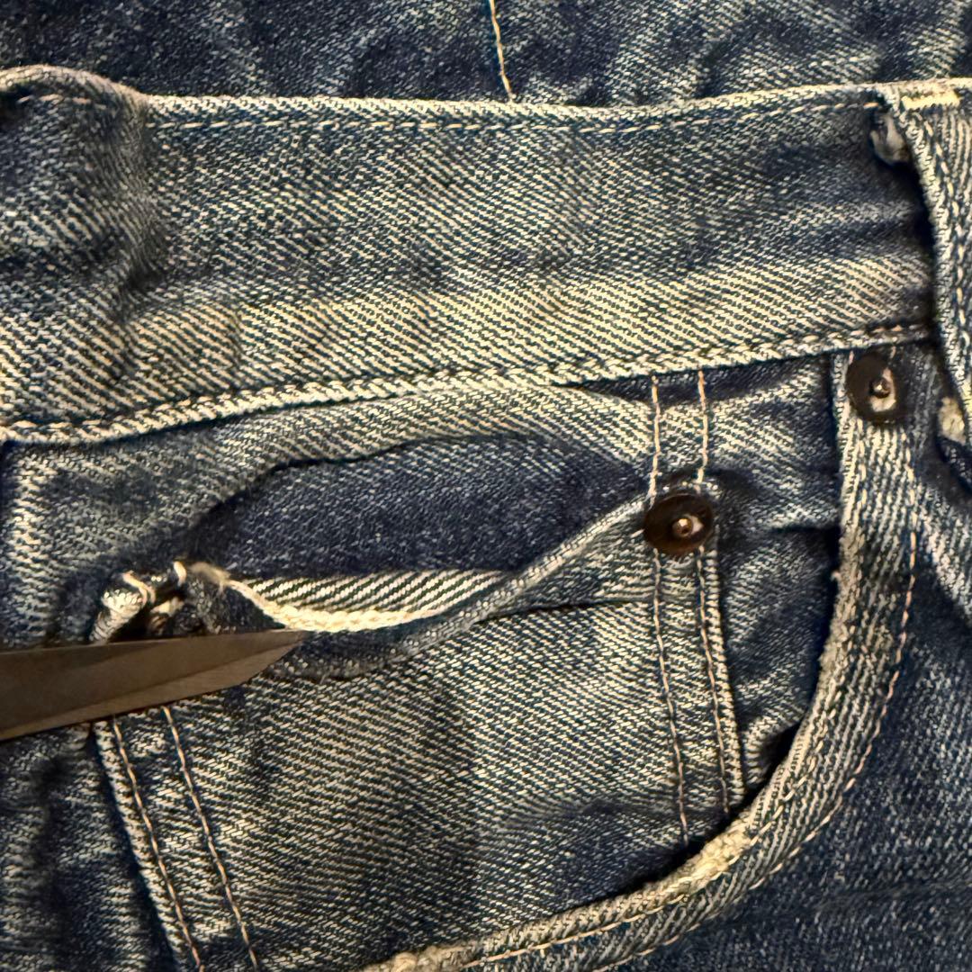 雰囲気最高！】LEVI'S 501XX 1955 W32【鬼ヒゲ！ハチノス】の通販はau