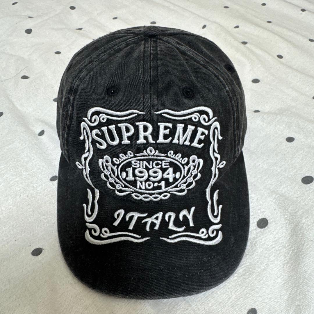 supreme Italy 6-Panel CAP 帽子 Black - メルカリ