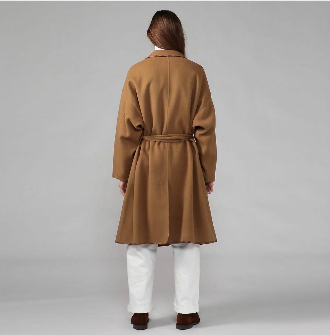 TOMORROWLAND ジーロンラムウールダブルフェイス ラップコート