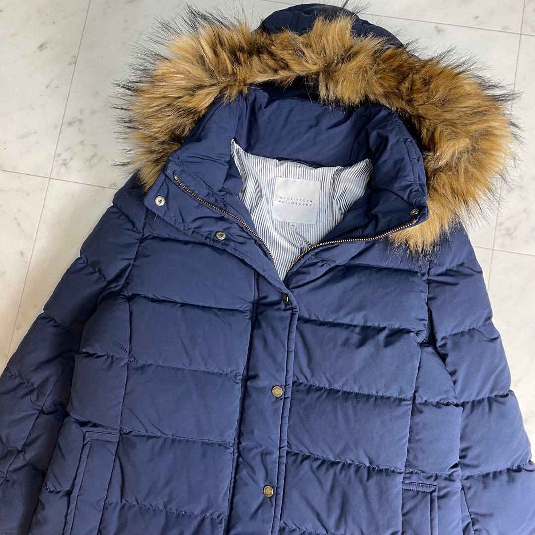 マッキントッシュフィロソフィーダウンライナー付き フード コート 40