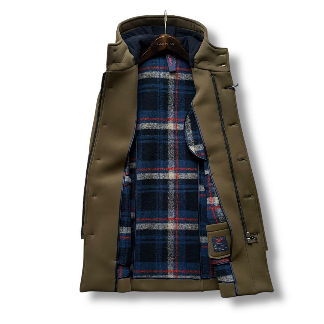 未使用/BOB/ウールストレッチ/ジャージー/フーデットコート