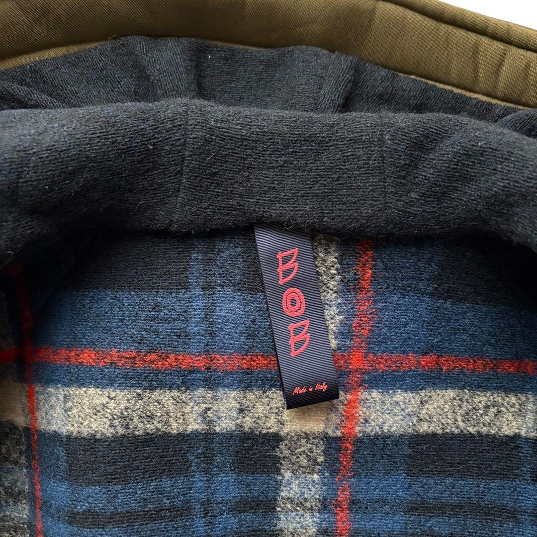 未使用/BOB/ウールストレッチ/ジャージー/フーデットコート