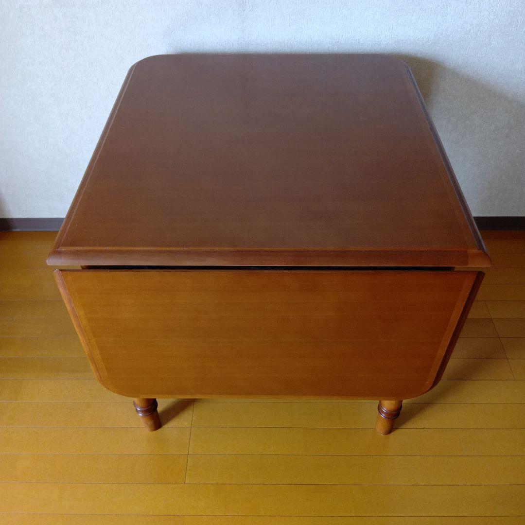 マルニ木工 地中海 片バタ式ダイニングテーブル 15万 伸長式