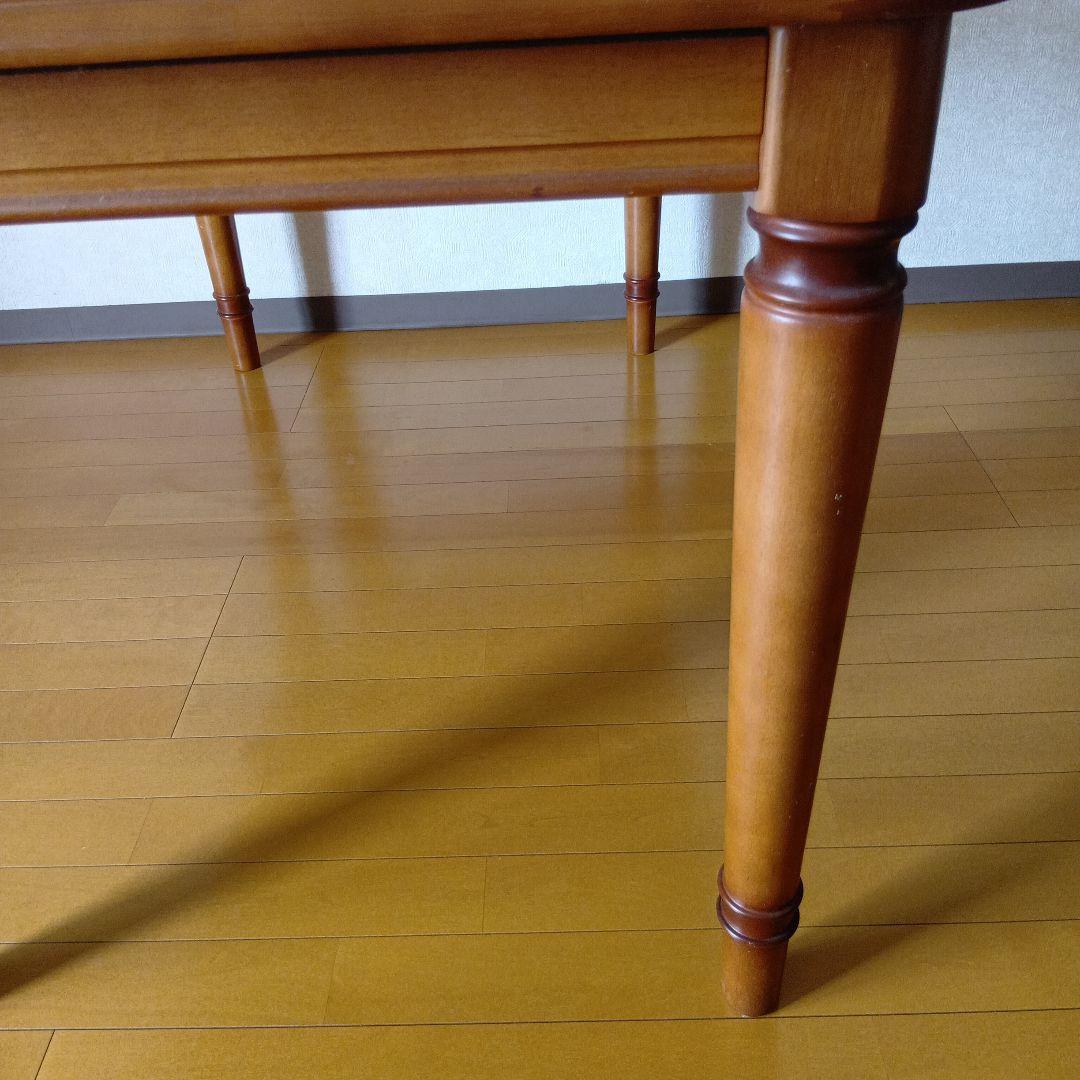 マルニ木工 地中海 片バタ式ダイニングテーブル 15万 伸長式